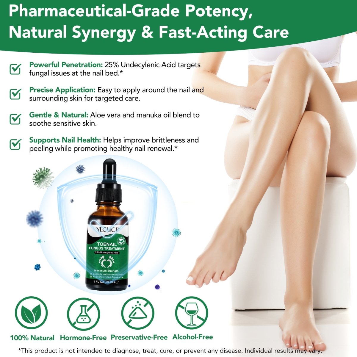 HEALO Yecuce® Toenail Fungus Treatment Oil - 30ml/1 fl.oz | + Nail File - HEALO